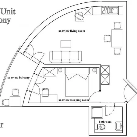 Apartment Comfy With Its Own Balcony *